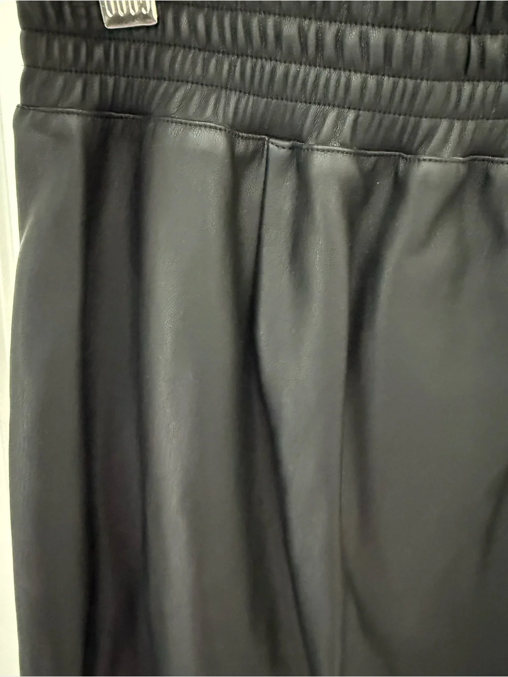 NEW J. Crew & Universal Standard Black Faux Leather A-Line Skirt